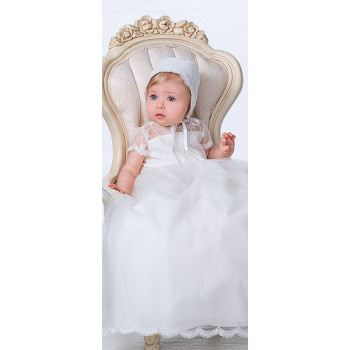 Ivory Chistening Gown from Sarah Louise style 001095s
