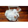 Ivory Baby Girl Christening Dress with Bonnet Style ANABEL
