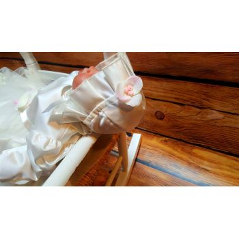 Ivory Baby Girl Christening Dress with Bonnet Style ANABEL