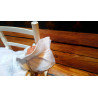 White Christening Baby Girl Dress with Bonnet Style MONICA