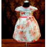 Lovely Ivory/Pink Special Occasion Girl Dress with Bonnet Style 0614