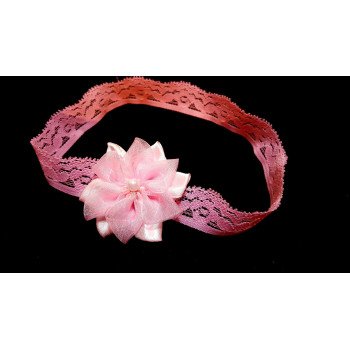 Pink Christening/Special Occasion Flower Headband Style 434