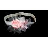 Lovely White/Pink Christening/Special Occasion Headband Style 189