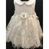 Couche Tot Baby Christening/Special Occasion Dress with Matching Headband 123056