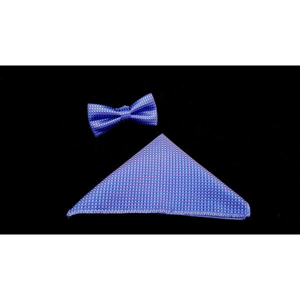 Bow Tie and Pocket Square in Purple style Bow00 Bow Tie and Pocket Square in Purple style Bow00