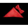 Bowtie and Pocket Square in Red style Bow03