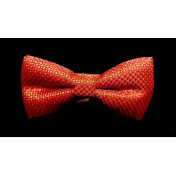 Bowtie and Pocket Square in Red style Bow03
