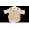 Lovely 6 Pieces |Beige/White Outfit for Boys Style 1079 Lovely 6 Pieces |Beige/White Outfit for Boys Style 1079