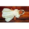 Lovely Ecru Christening/Special Occasion Dress and Bonnet style AX01