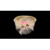 Ivory/Pink Christening/Baptism Headband with Roses Style 7048