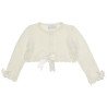 Baby Girl Ivory Christening/Baptism Bolero Style BOW-BOLERO 