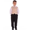 Boys Gold 4 Piece Pageboy Waistcoat Set style Ricardo02