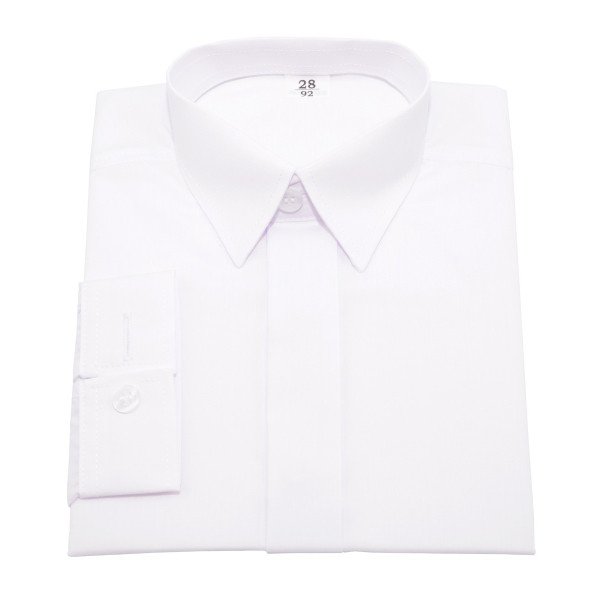 Baby Boy White Shirt with Covered Buttons style Sh01 Baby Boy White Shirt with Covered Buttons style Sh01