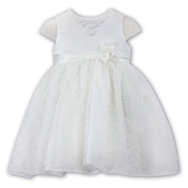 Ivory Lace Flower Girl/Special Occasion Ballerina Length Dress - Style 070058 Ivory Lace Flower Girl/Special Occasion Ballerina Length Dress - Style 070058