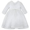 Ivory Long Lace Sleeves Flower Girl/Special Occasion Ballerina Length Dress by Sarah louise- Style 070086-2