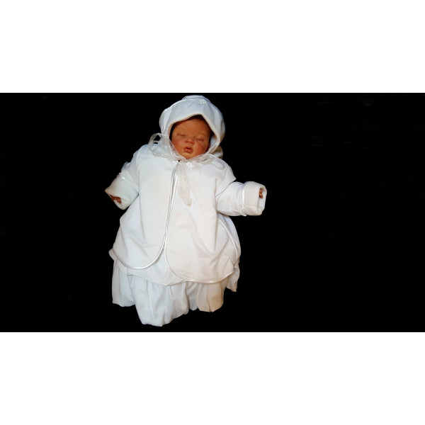 3 pcs White Christening Baby Girl Outfit style Wch02 3 pcs White Christening Baby Girl Outfit style Wch02