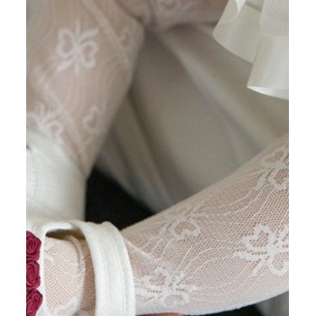 Lace Christening/Special Occasions White Tights Style CRW12