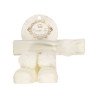 Ivory Baby Girl Socks and Headband Set with Cute Pompons style 3570