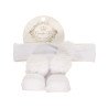 White Baby Girl Socks and Headband Set with Cute Pompons style 3570