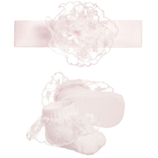 Pink Christening/Special Occasion Headband and Socks Style 3550 Pink Christening/Special Occasion Headband and Socks Style 3550
