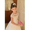 Lovely Lace Top Handmade Communion Dress style J2
