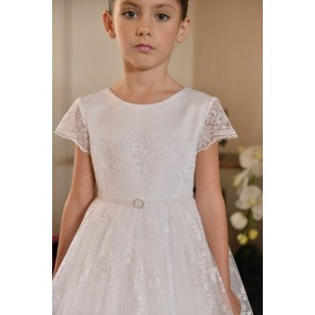 Subtle Lace Communion Dress style J06
