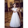 Elegant Simple First Holy Communion Dress Style B09