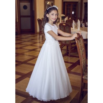 Elegant Simple First Holy Communion Dress Style B09