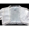 Lovely First Holy Communion/Flower Girls/Special Occasion White Bolero Style 6301-V18
