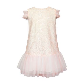 Salmon Pink Lace Confirmation Dress 4/SM/18