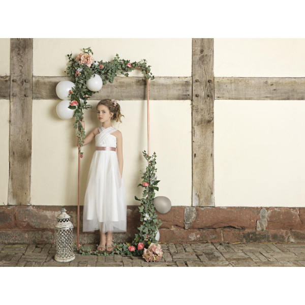 Occasion dress Aurora Ivory/Pink Occasion dress Aurora Ivory/Pink