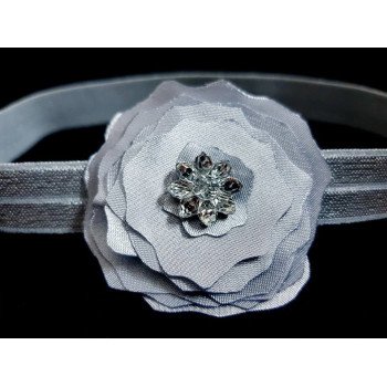 Grey Special Occasion Handmade Headband Style 22
