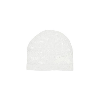 White Lace Handmade Christening Bonnet Style ANNA WHITE