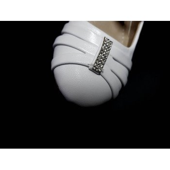 Leather White First Holy Communion Shoes Style A102