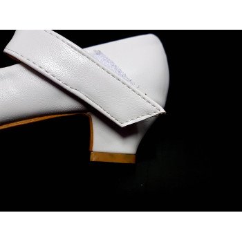 Leather White First Holy Communion Shoes Style A102