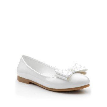 White First Holy Communion/Special Occasion Leather Shoes Style 49353