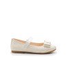 Ivory Satin Pattern Special Occasion Shoes Style 49343