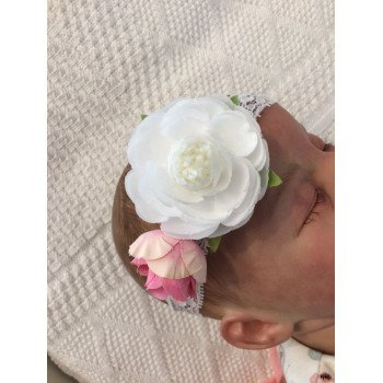 Lace/Flowers Christening/Special Occasion Headband Style EVA