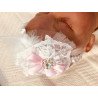 White Satin Christening/Special Occasion Headband Style ANTONIA
