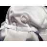 Pretty White Satin Traditional Look Bonnet/Hat for Baby Girl Style Bonnet02