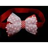 Red/White Polka Dots Special Occasion Headband Style HEADBAND 03