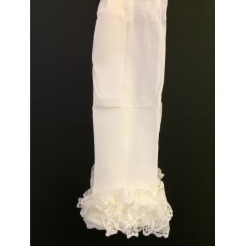 Ivory Christening/Special Occasion Footless Frill Tights