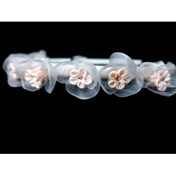 White/Pink First Holy Communion/Special Occasions Headband Style FH-03