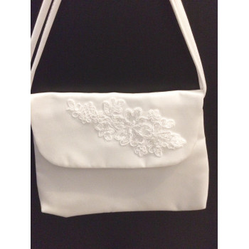 White Handmade First Holy Communion Handbag Style EMI 16