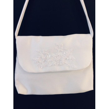White Handmade First Holy Communion Handbag Style EMI 17