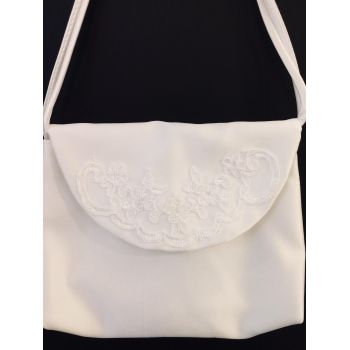 White Handmade First Holy Communion Handbag Style EMI 19