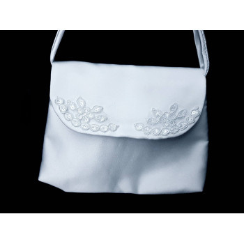 White Handmade First Holy Communion Handbag Style EMI 23