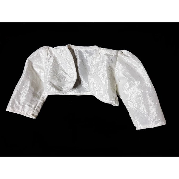 Ivory Satin Christening Bolero Style BOLERO 02 Ivory Satin Christening Bolero Style BOLERO 02