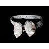 White/Ivory/Burgundy Handmade Special Occasion Headband Style HEADBAND 15