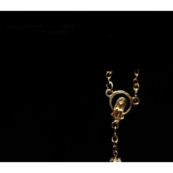 White/Gold Baptism Baby Bracelet 10th Rosary Style ROSARY 10